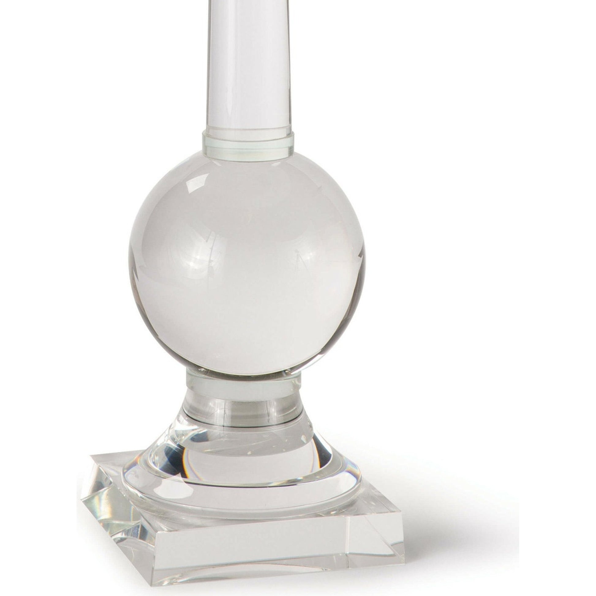 Stowe Crystal Table Lamp by Regina Andrew in clear and clear. Made from crystal in a transitional style.