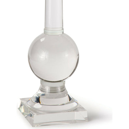 Stowe Crystal Table Lamp by Regina Andrew in clear and clear. Made from crystal in a transitional style.