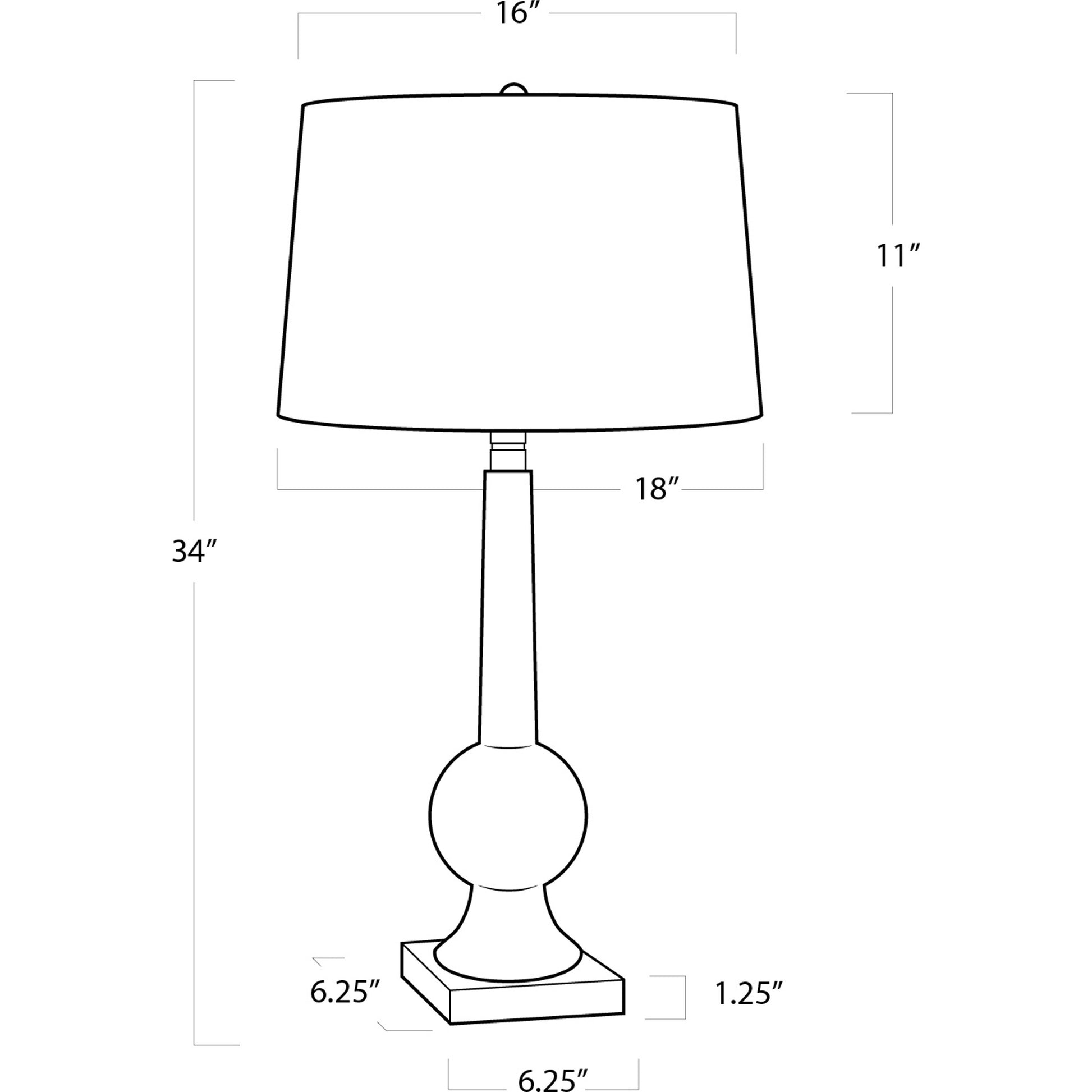 Stowe Crystal Table Lamp by Regina Andrew in clear and clear. Made from crystal in a transitional style.