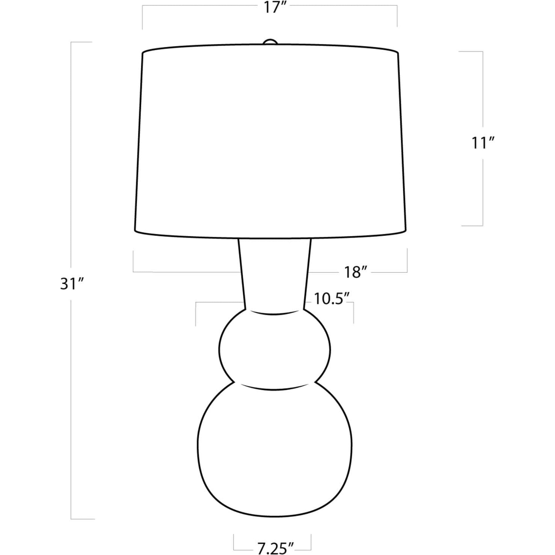 Hugo Ceramic Table Lamp by Regina Andrew. Made from ceramic in a modern style.