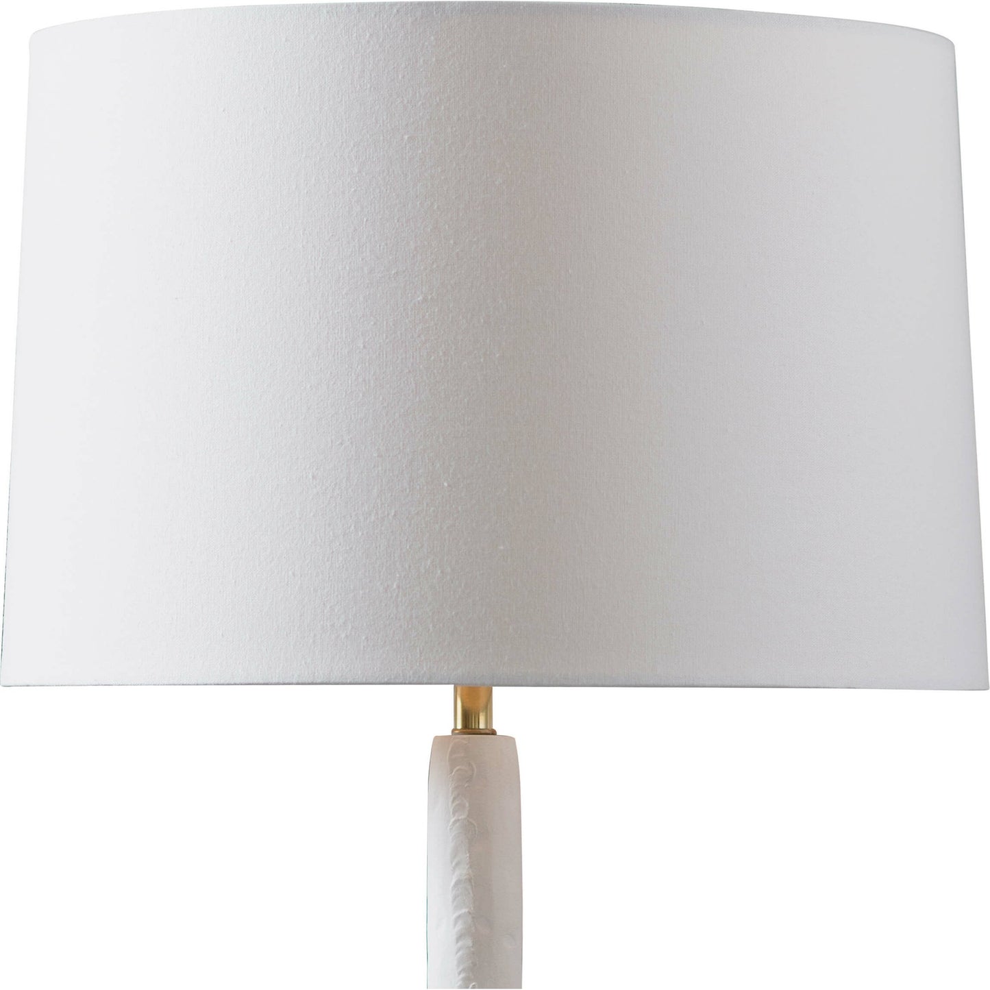 003 S-341594 | Closeup | Hope Table Lamp by Regina Andrew in white, natural and white. Made from aluminum in a modern style.