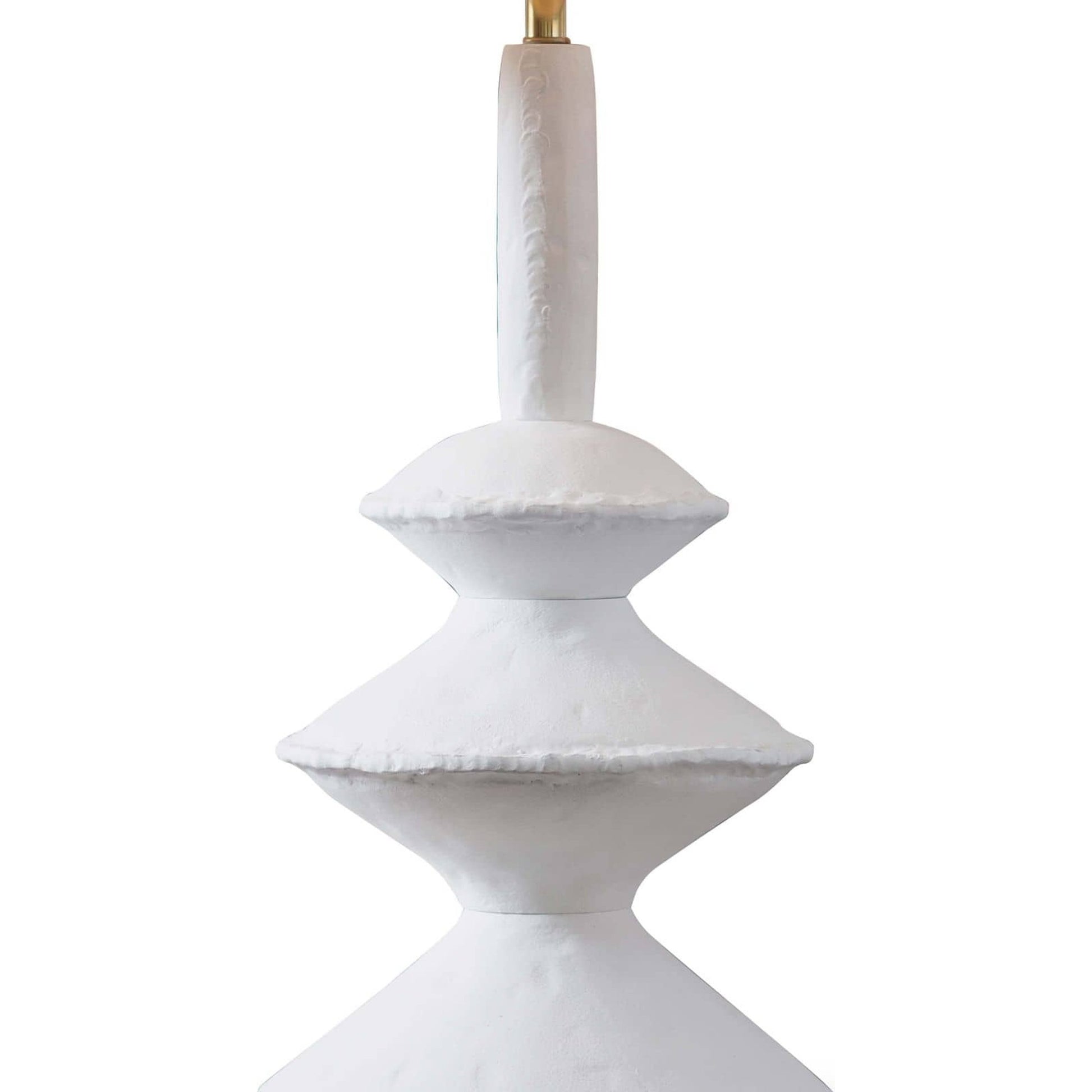 Hope Table Lamp by Regina Andrew in white, natural and white. Made from aluminum in a modern style.