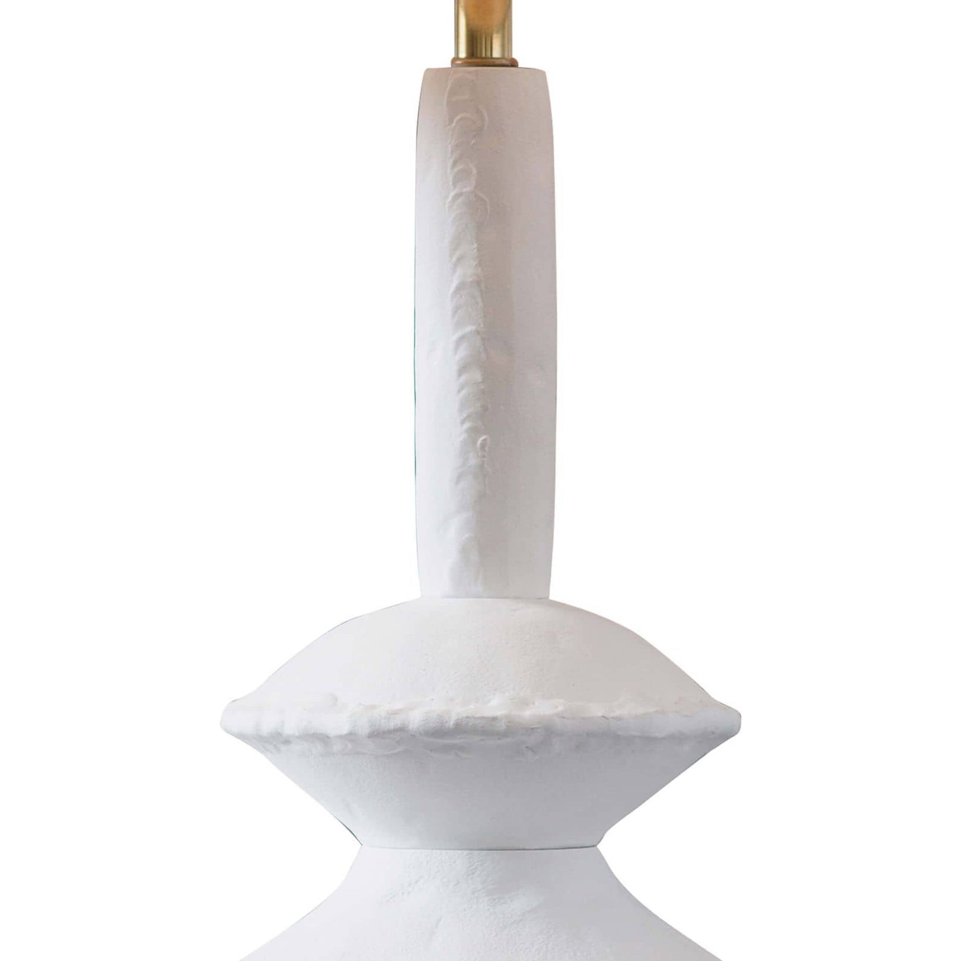 Hope Table Lamp by Regina Andrew in white, natural and white. Made from aluminum in a modern style.