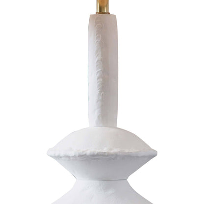 Hope Table Lamp by Regina Andrew in white, natural and white. Made from aluminum in a modern style.