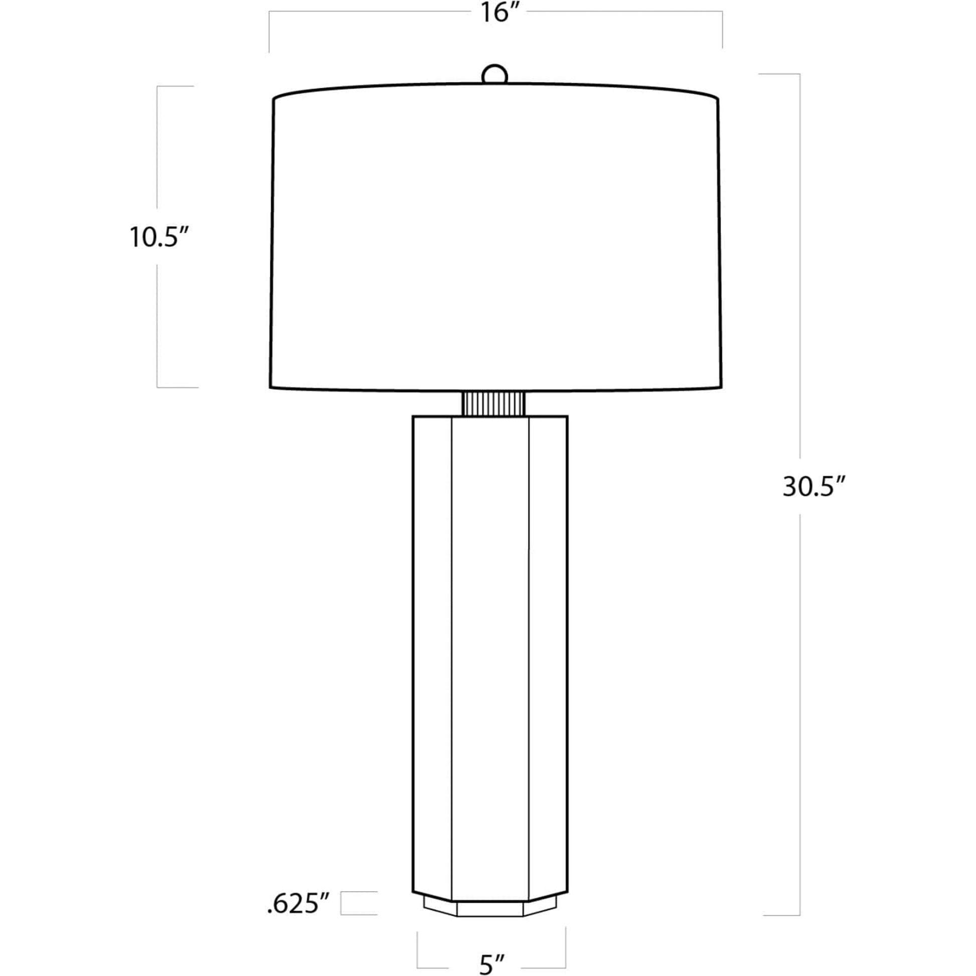 Gear Alabaster Table Lamp by Regina Andrew in white, natural. Made from alabaster in a modern style.