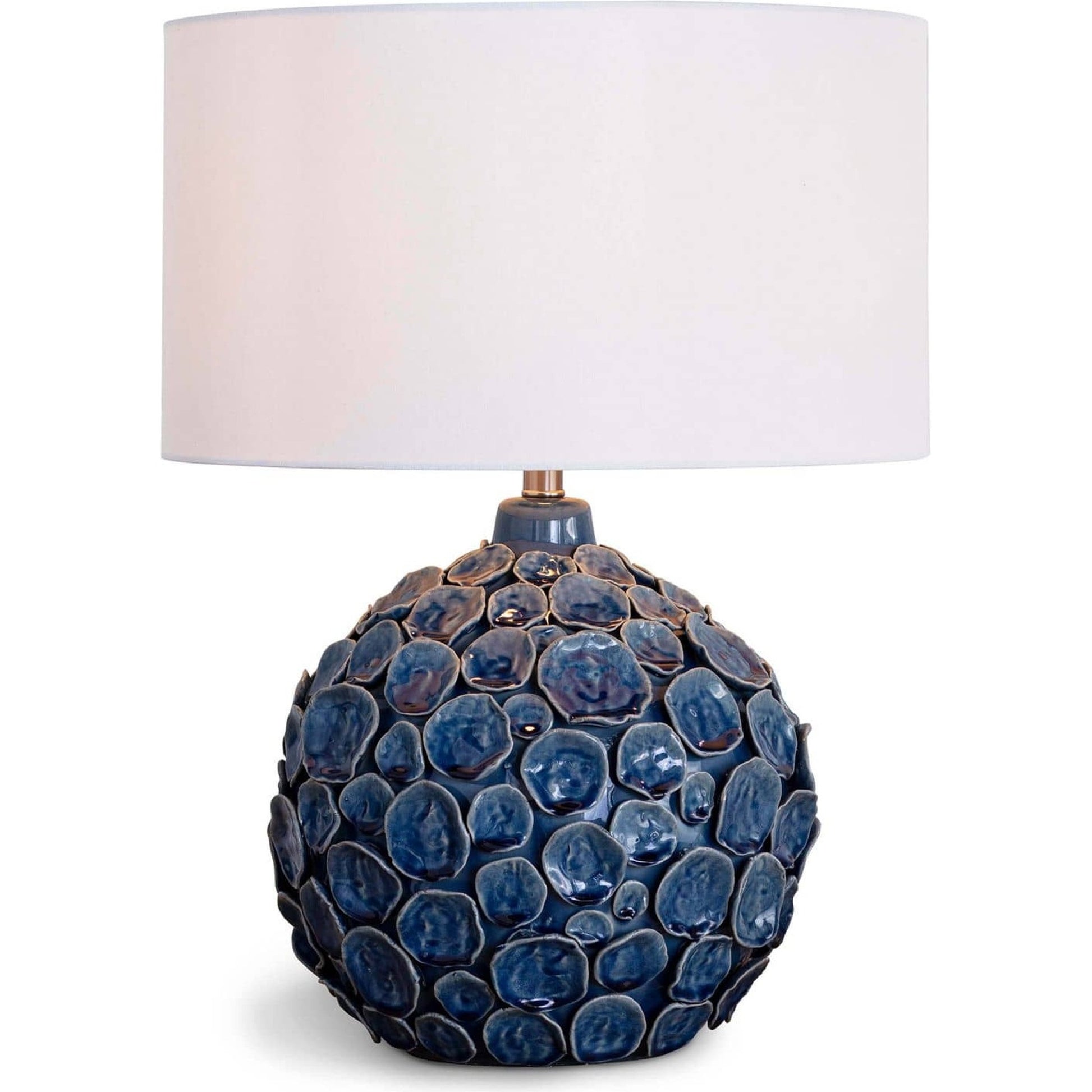 Lucia Blue Ceramic Table Lamp by Regina Andrew in blue. Made from ceramic in a coastal style.