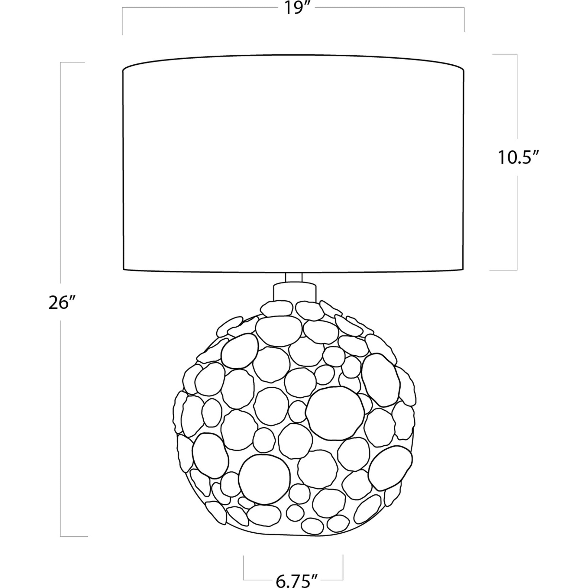 Lucia Blue Ceramic Table Lamp by Regina Andrew in blue. Made from ceramic in a coastal style.