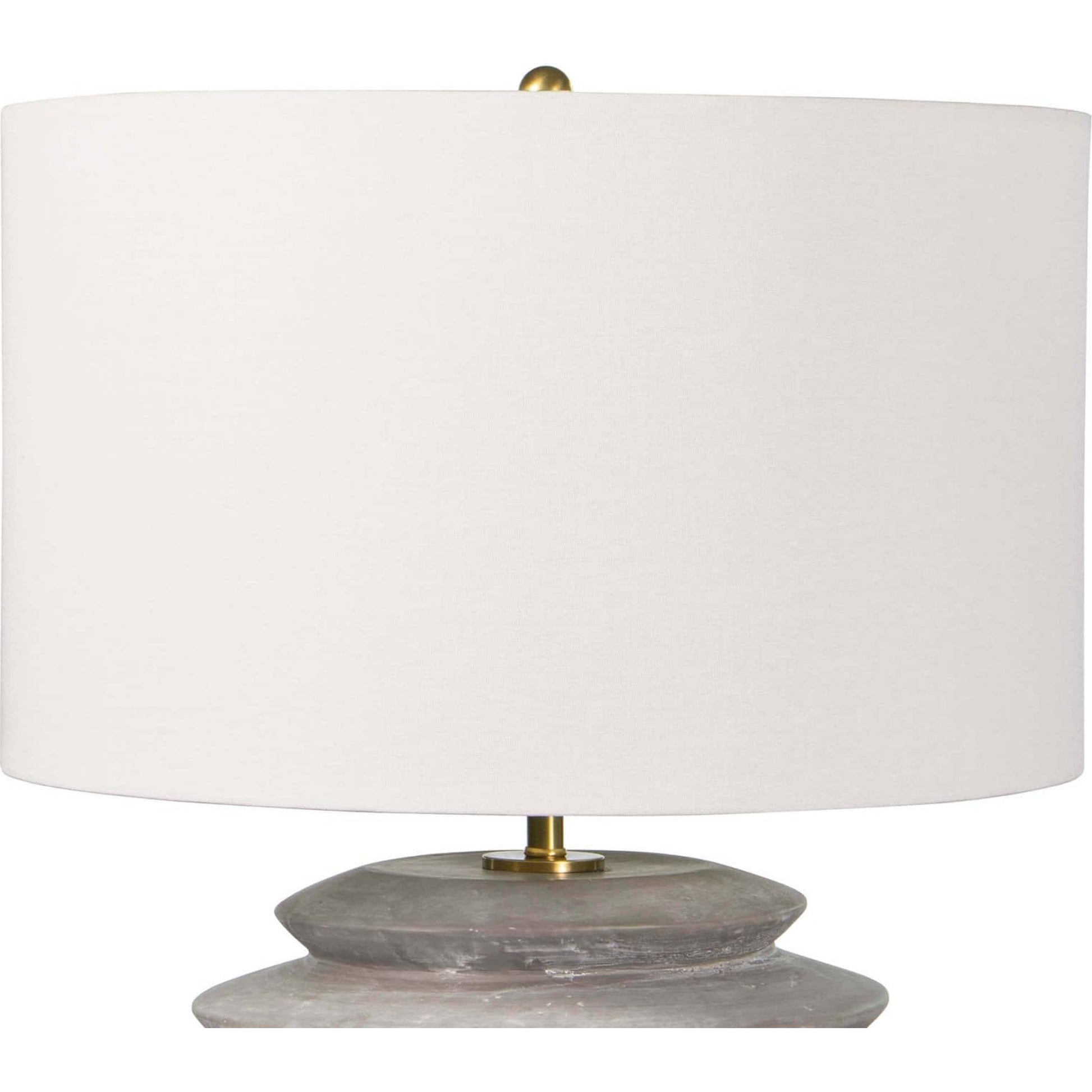 Canyon Ceramic Table Lamp by Regina Andrew in gray. Made from ceramic in a modern style.