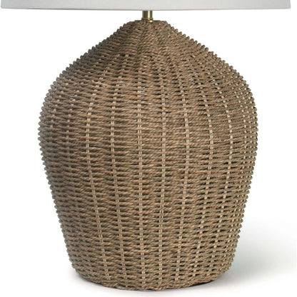 Georgian Table Lamp by Regina Andrew. Made from rattan in a modern style.