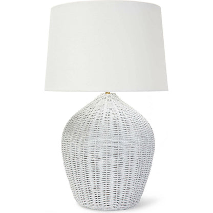 Georgian Table Lamp by Regina Andrew. Made from rattan in a modern style.