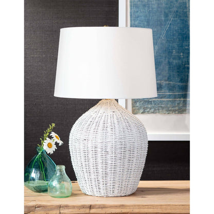Georgian Table Lamp by Regina Andrew. Made from rattan in a modern style.