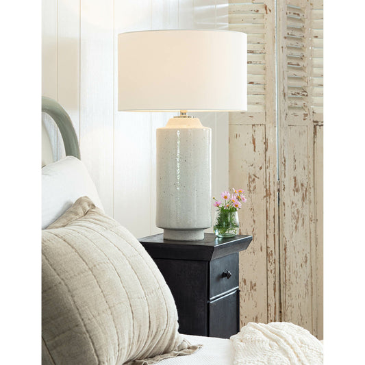 Markus Table Lamp by Regina Andrew in white. Made from ceramic in a cottage & farmhouse style.