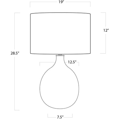 Biscayne Table Lamp by Regina Andrew in white. Made from rope in a coastal style.