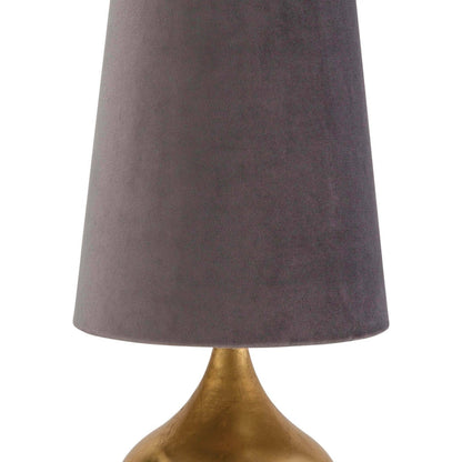 Airel Table Lamp by Regina Andrew in gold leaf. Made from steel in a modern style.