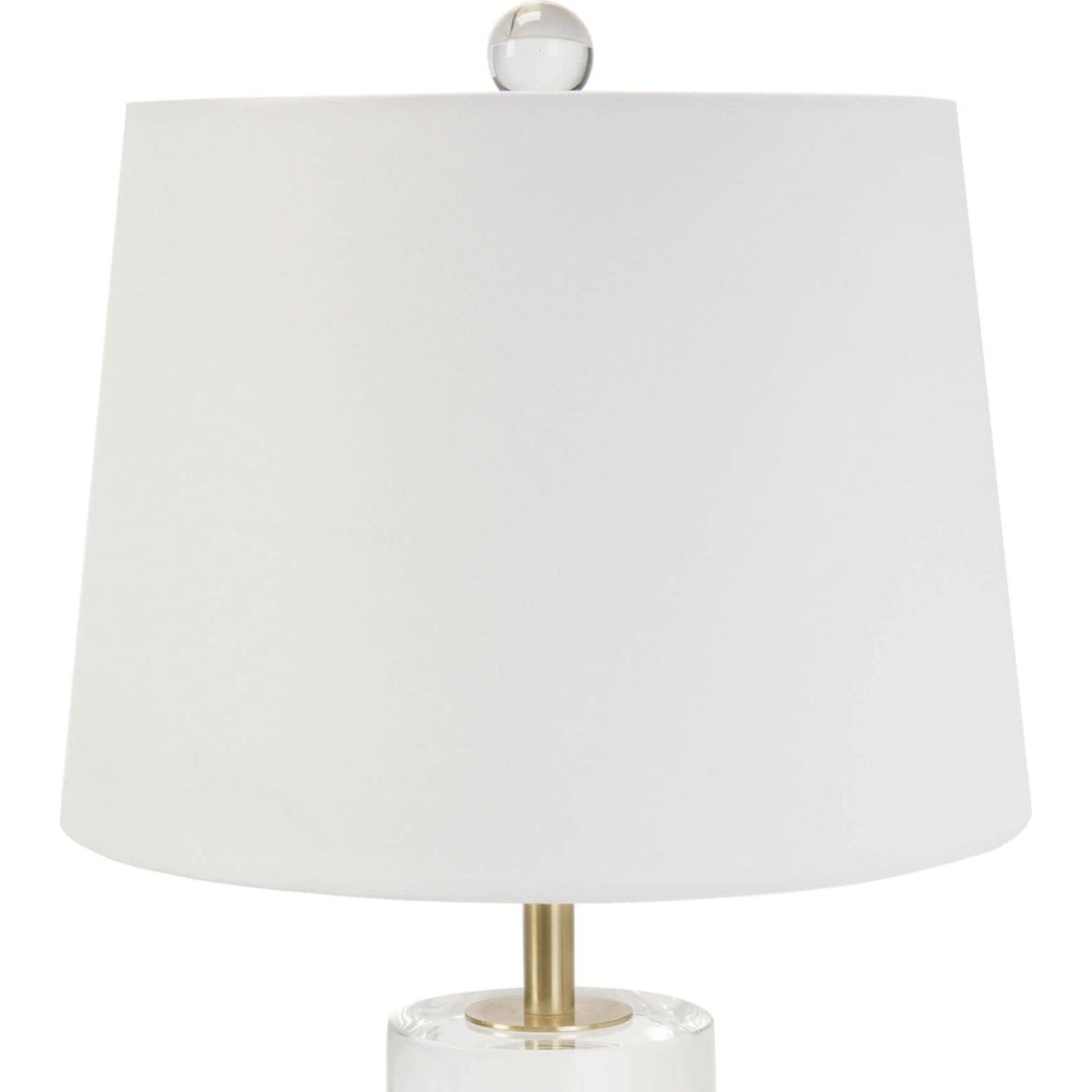 Joan Crystal Table Lamp by Regina Andrew in clear. Made from crystal in a transitional style.