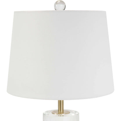 Joan Crystal Table Lamp by Regina Andrew in clear. Made from crystal in a transitional style.