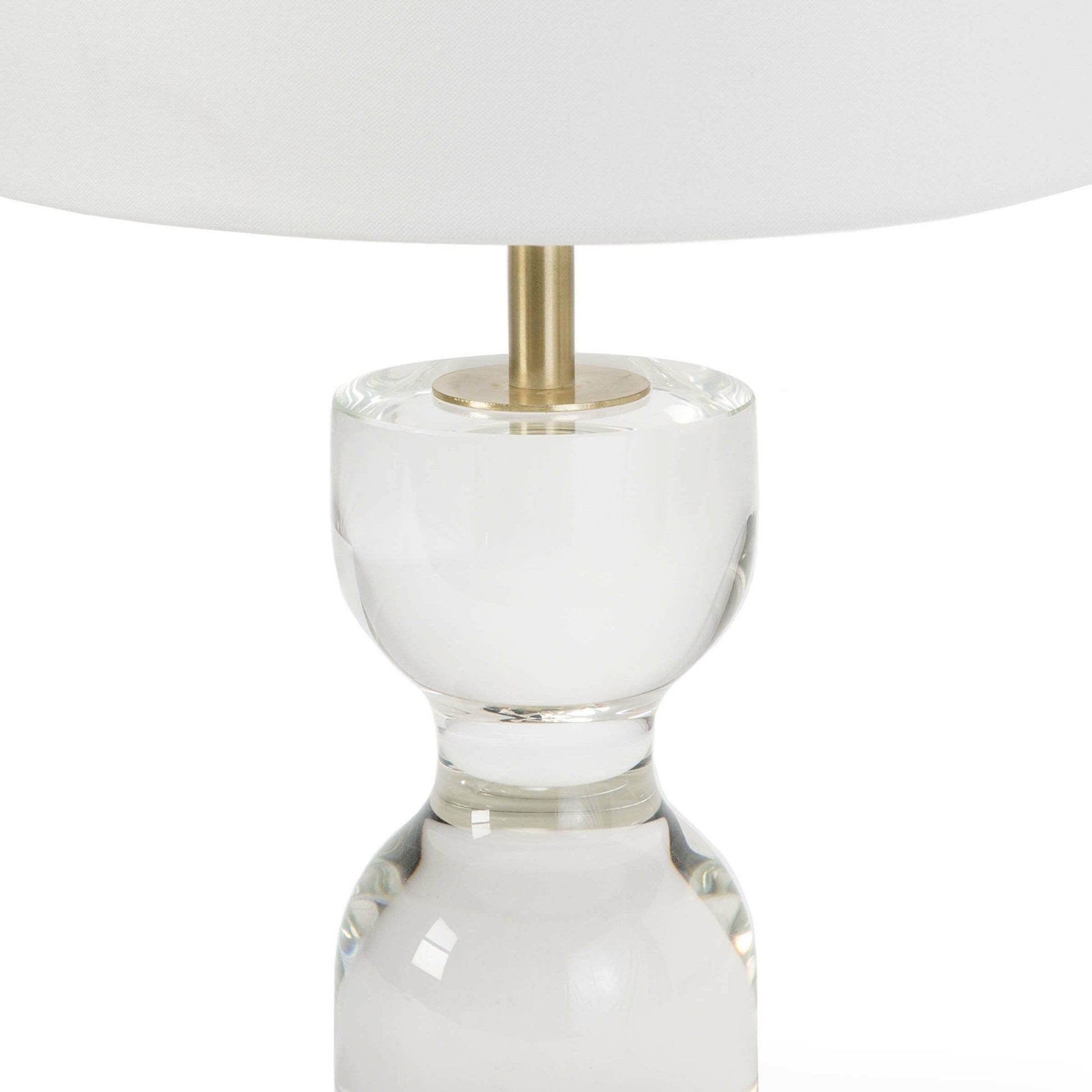 Joan Crystal Table Lamp by Regina Andrew in clear. Made from crystal in a transitional style.