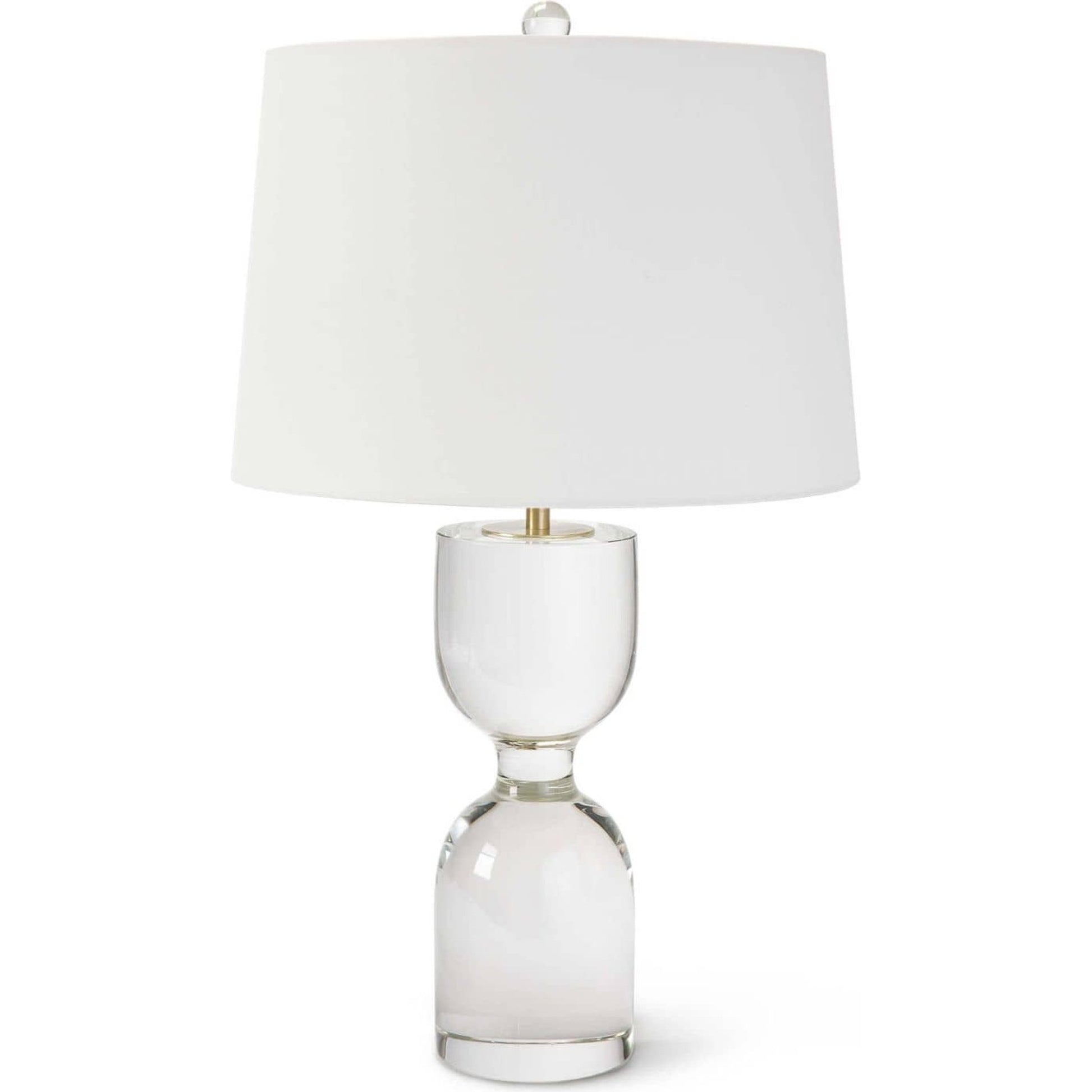 Joan Crystal Table Lamp by Regina Andrew in clear. Made from crystal in a transitional style.