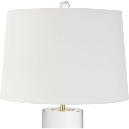 Joan Crystal Table Lamp by Regina Andrew in clear. Made from crystal in a transitional style.