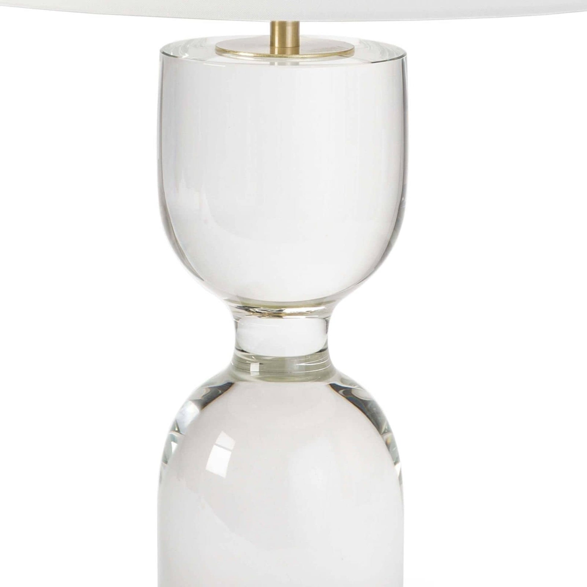 Joan Crystal Table Lamp by Regina Andrew in clear. Made from crystal in a transitional style.
