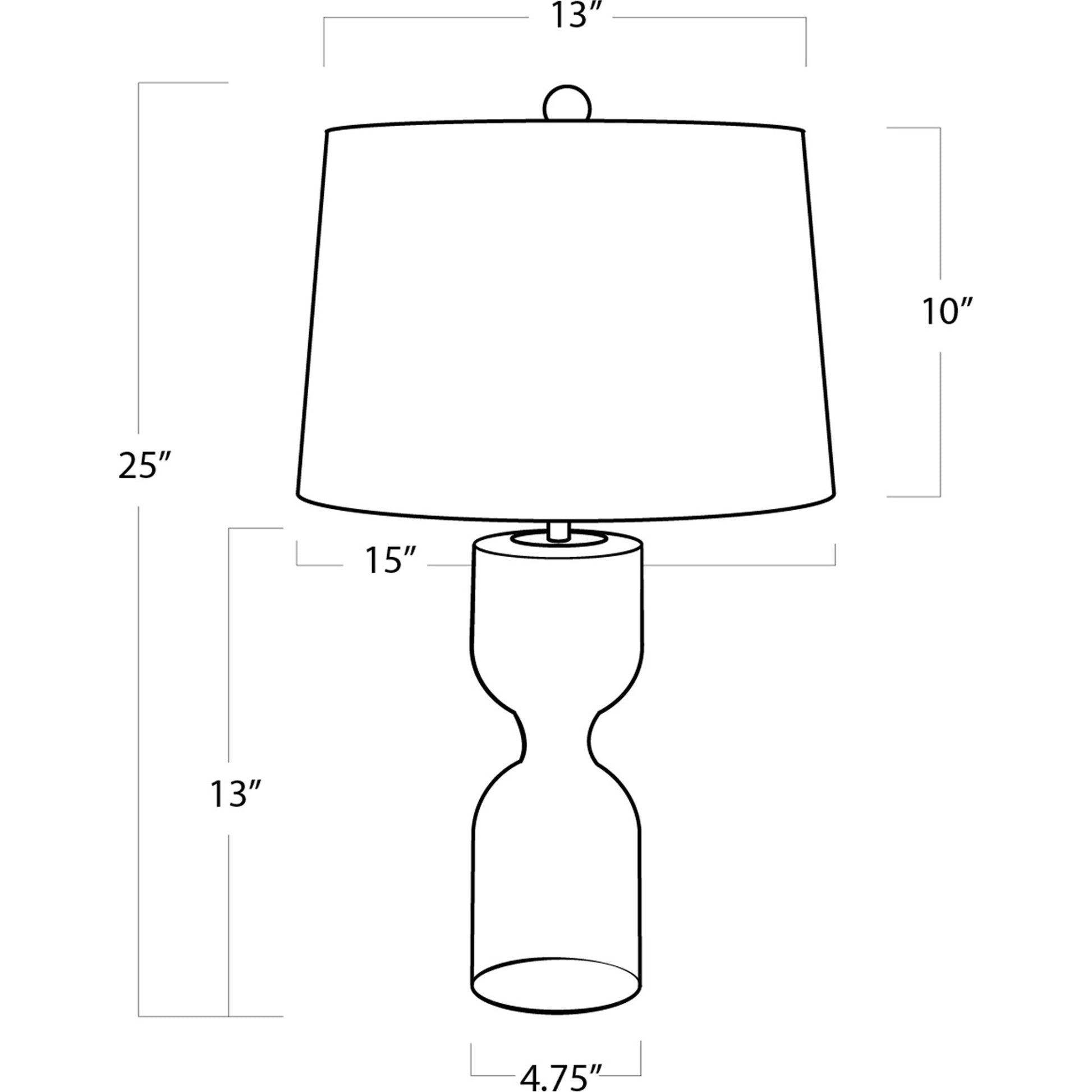 Joan Crystal Table Lamp by Regina Andrew in clear. Made from crystal in a transitional style.