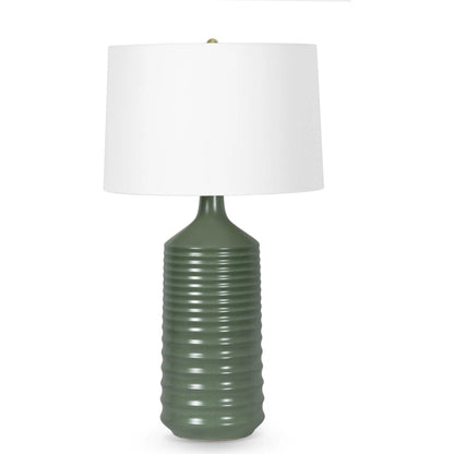 Temperance Ceramic Table Lamp by Regina Andrew in green. Made from ceramic in a modern style.