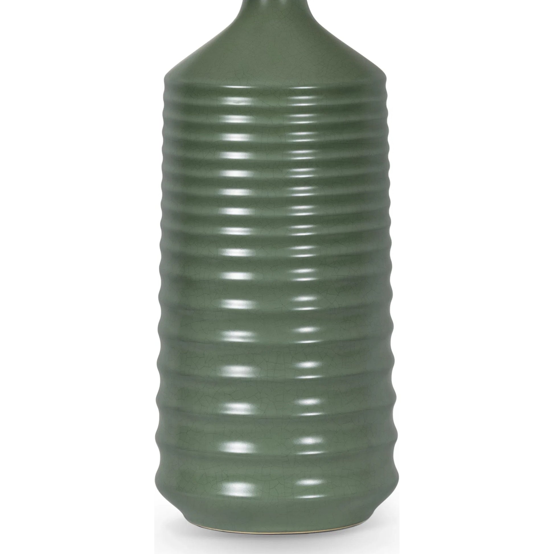 Temperance Ceramic Table Lamp by Regina Andrew in green. Made from ceramic in a modern style.