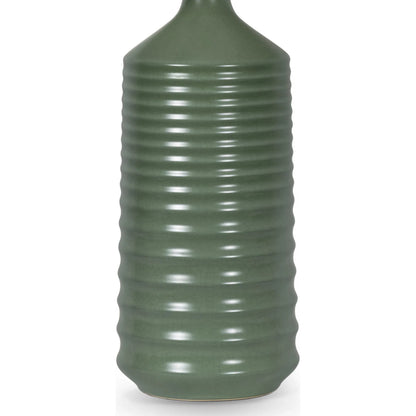 Temperance Ceramic Table Lamp by Regina Andrew in green. Made from ceramic in a modern style.