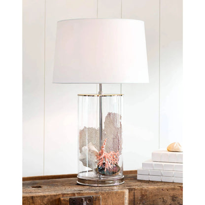 Magelian Glass Table Lamp by Regina Andrew in clear. Made from glass in a coastal style.