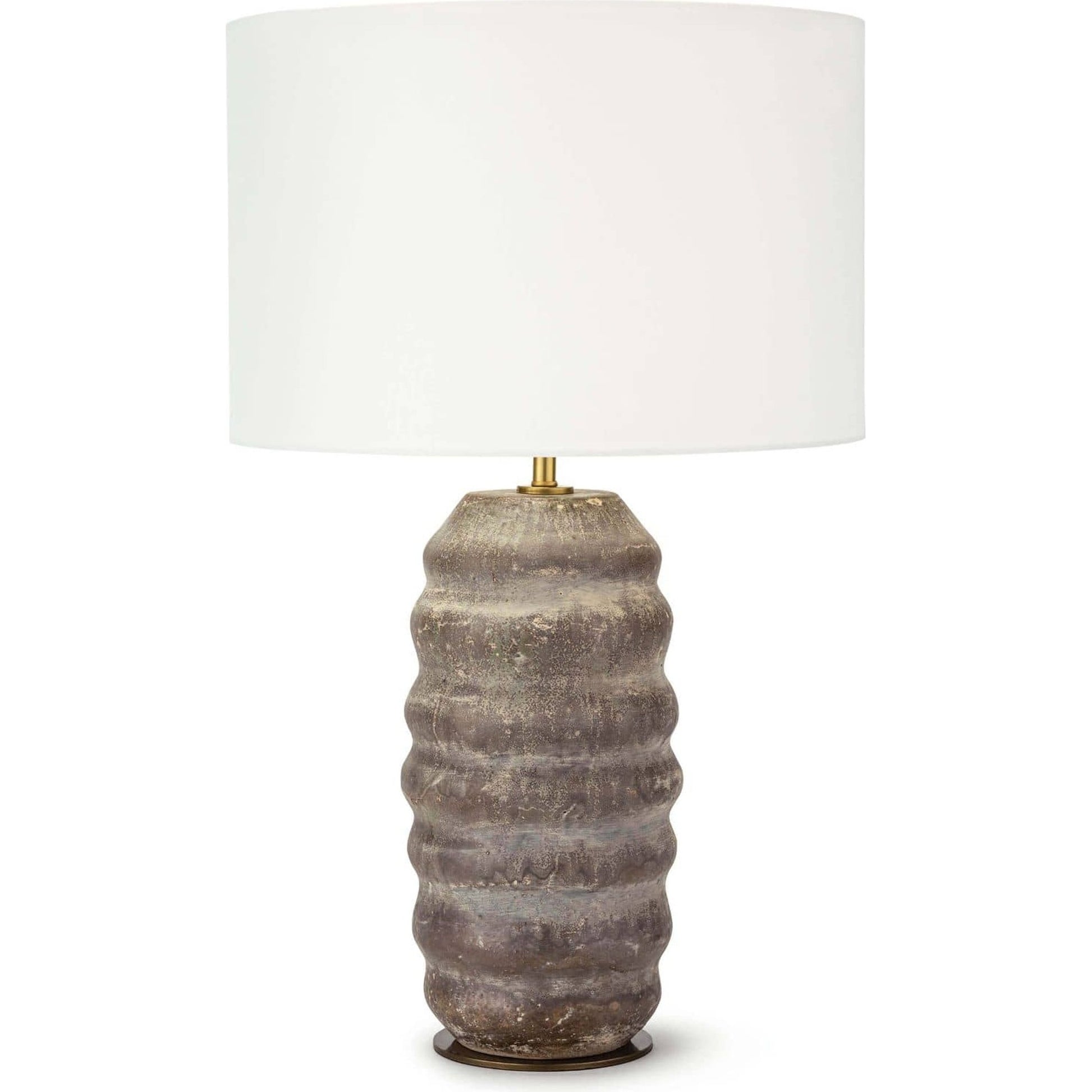 Ola Table Lamp by Regina Andrew in brown. Made from ceramic in a eclectic & global style.