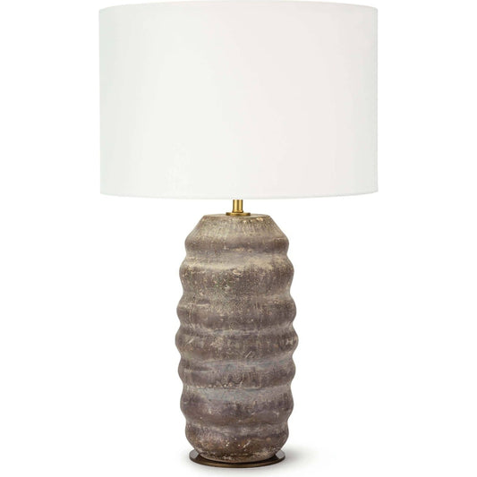 Ola Table Lamp by Regina Andrew in brown. Made from ceramic in a eclectic & global style.