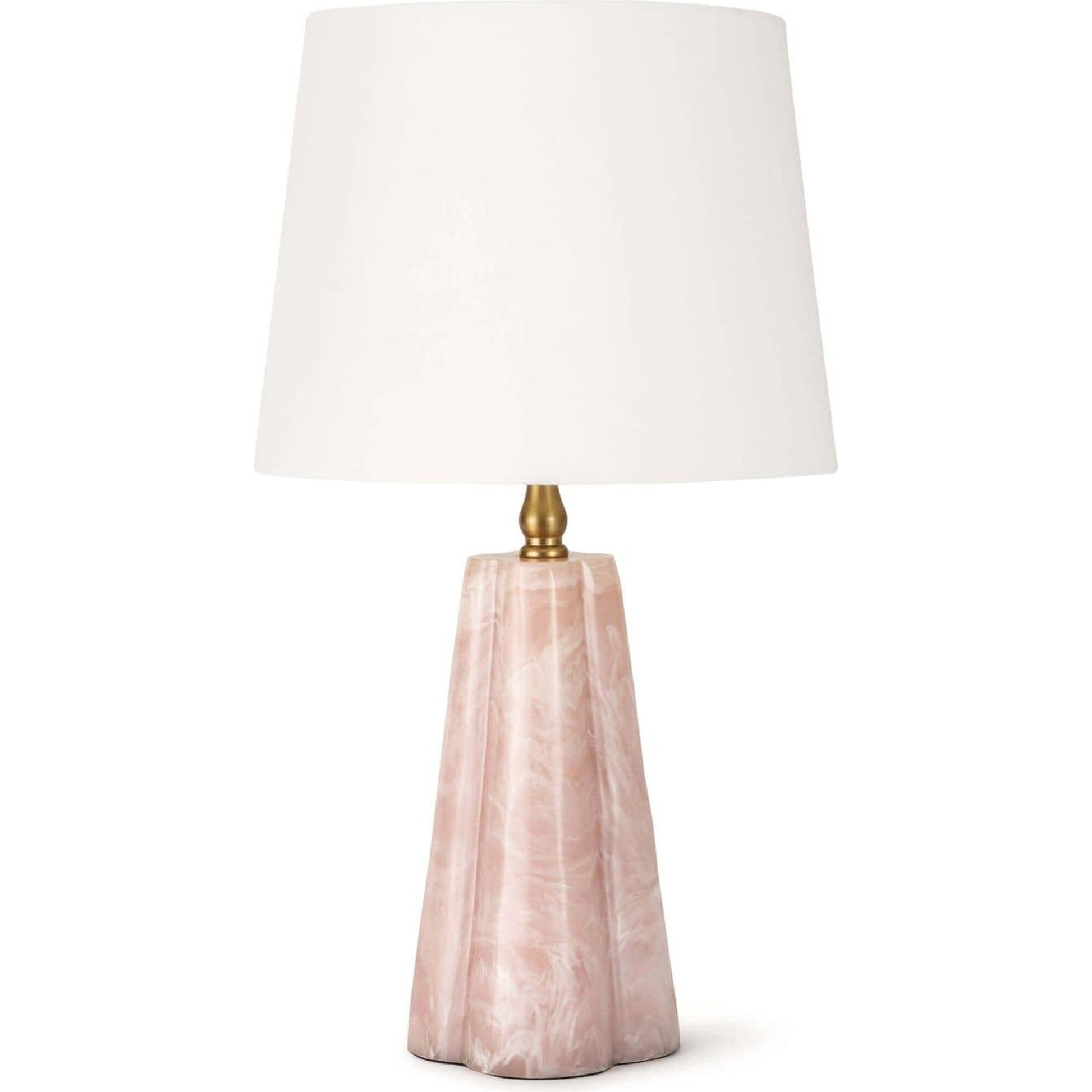 Joelle Mini Lamp by Regina Andrew in pink and rose. Made from resin in a transitional style.