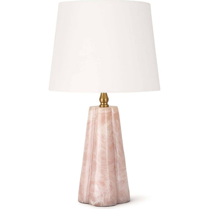 Joelle Mini Lamp by Regina Andrew in pink and rose. Made from resin in a transitional style.