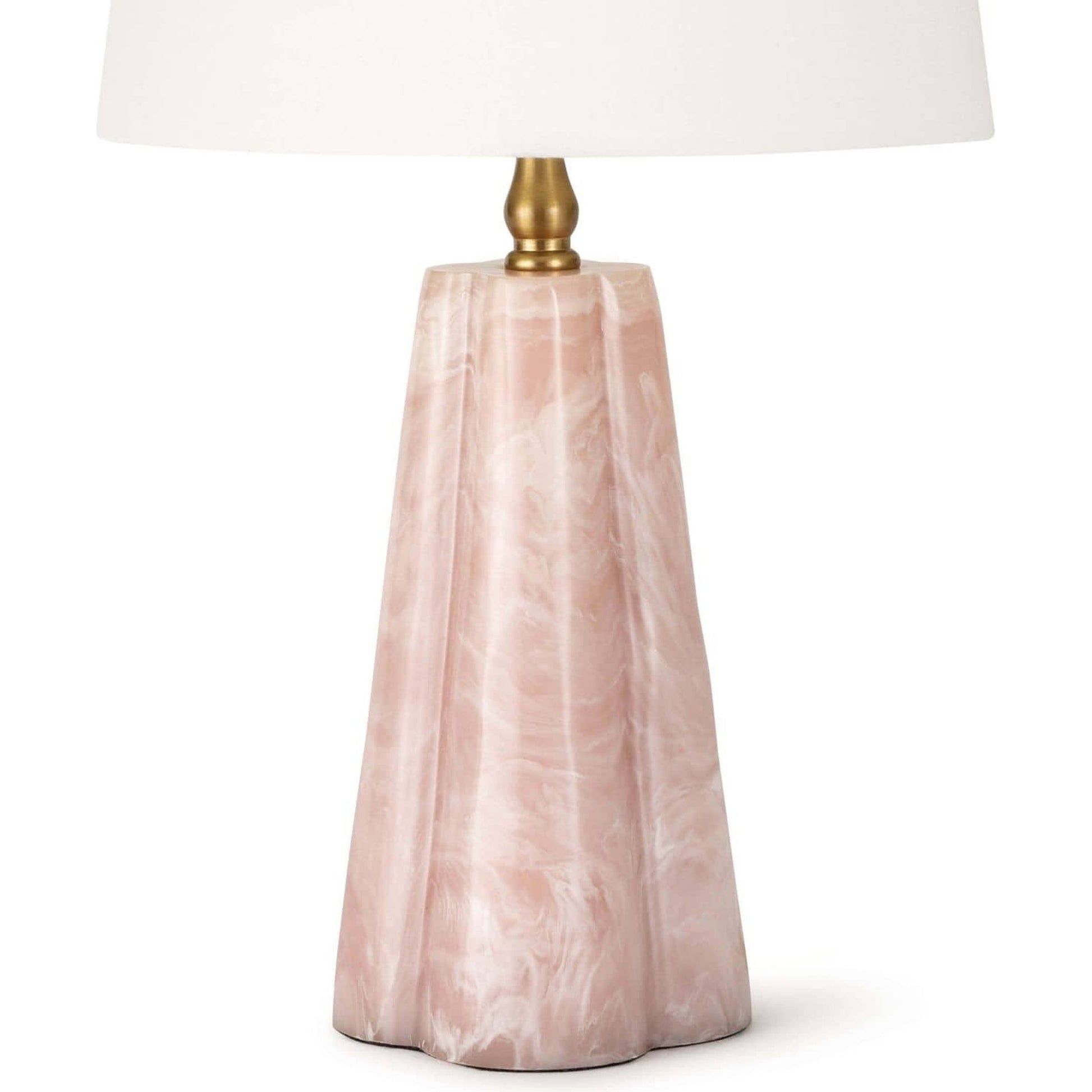 Joelle Mini Lamp by Regina Andrew in pink and rose. Made from resin in a transitional style.