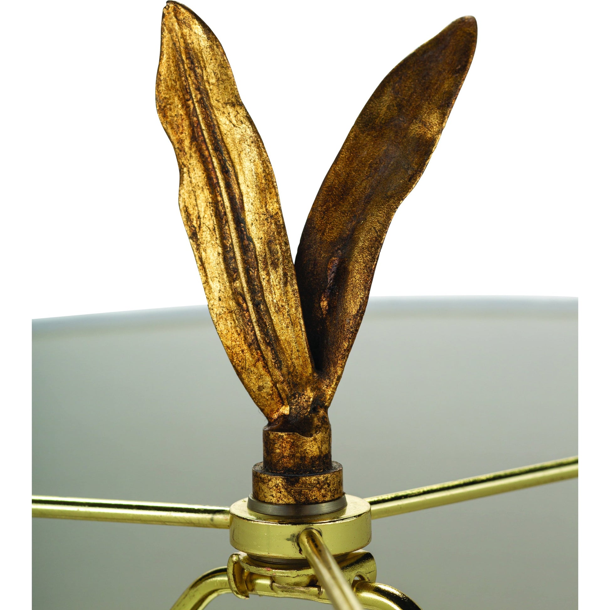 Trillium Buffet Lamp by Regina Andrew in brass. Made from steel in a transitional style.