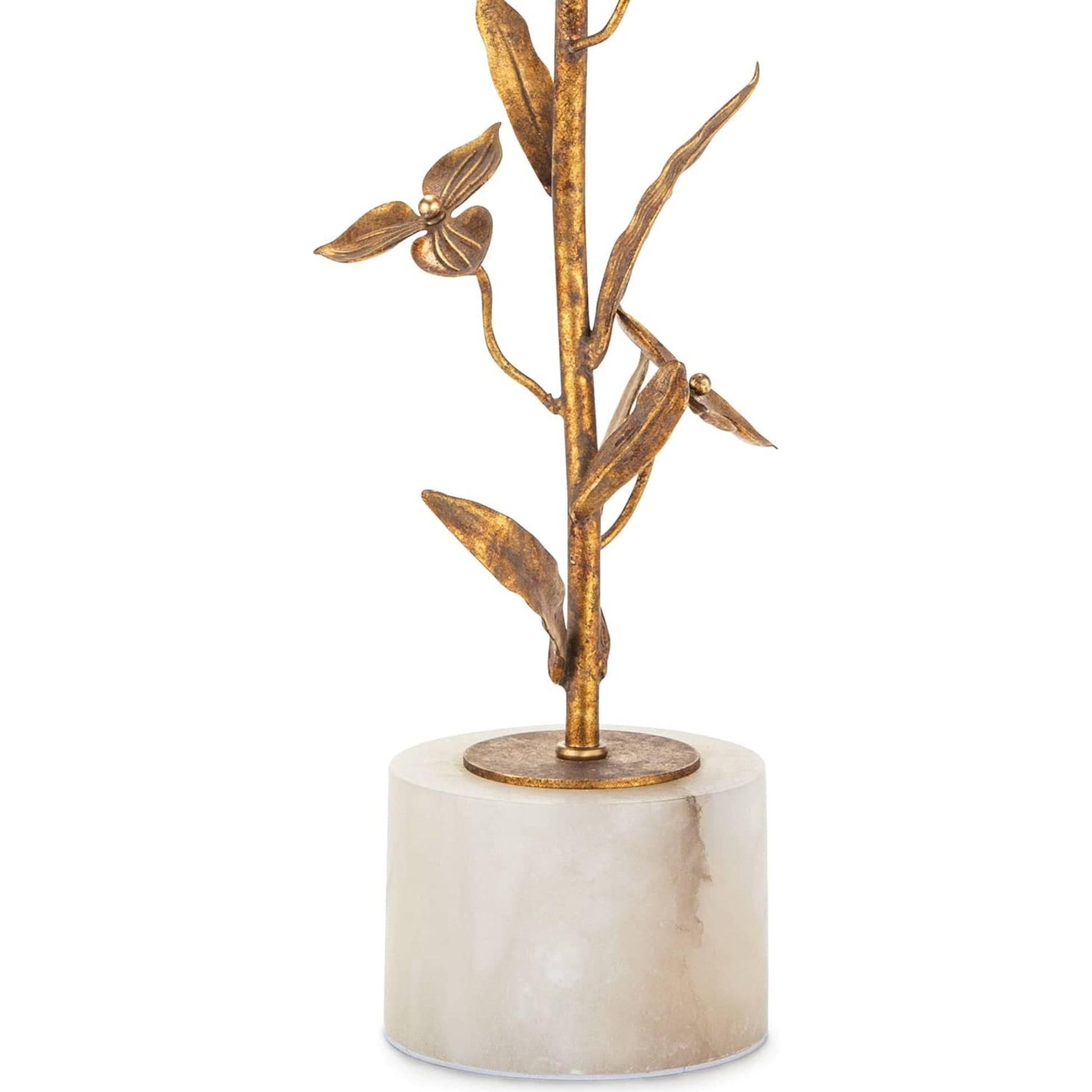 Trillium Buffet Lamp by Regina Andrew in brass. Made from steel in a transitional style.