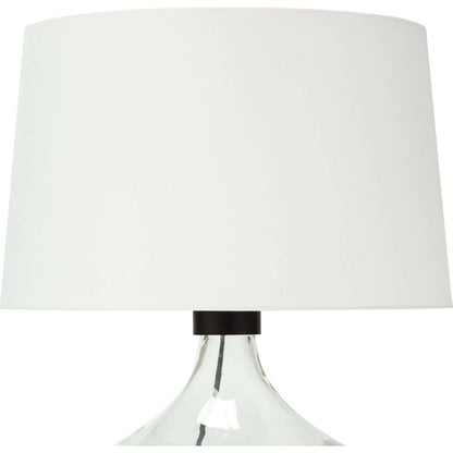 Demi John Table Lamp by Regina Andrew in clear. Made from glass in a coastal style.