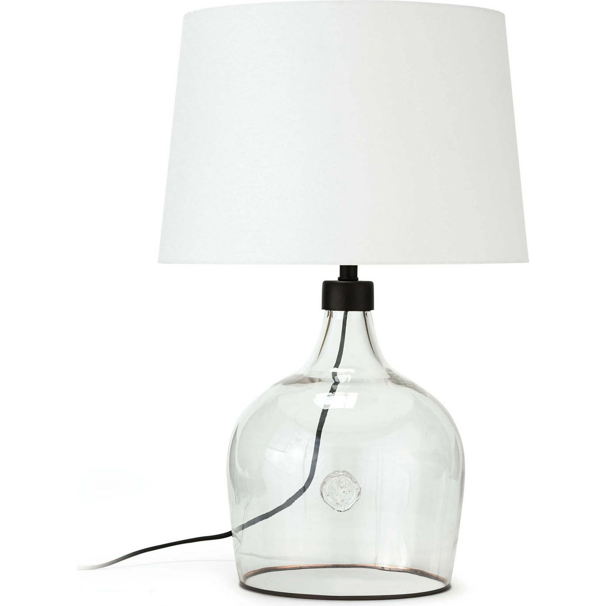 Demi John Table Lamp by Regina Andrew in clear. Made from glass in a coastal style.