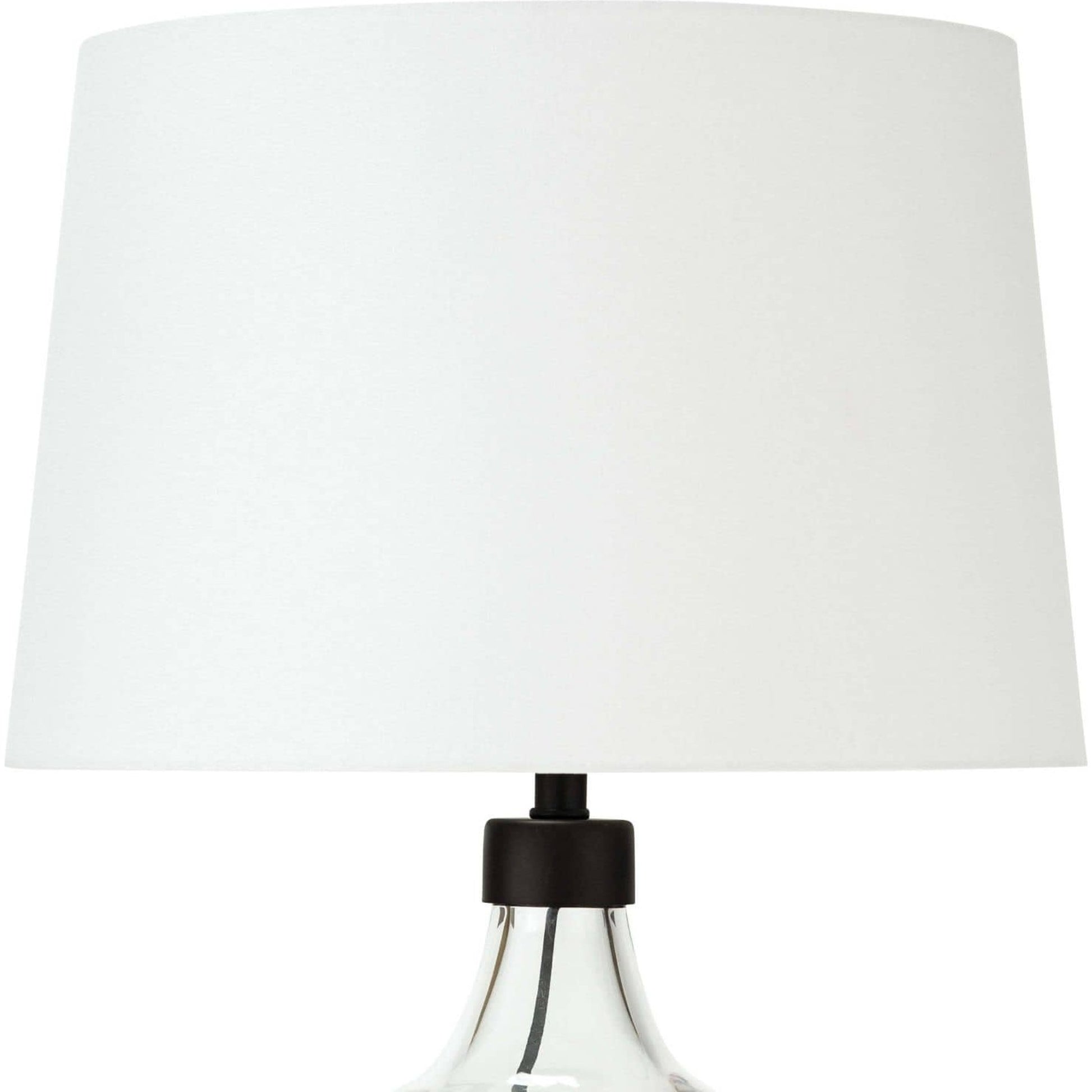 Demi John Table Lamp by Regina Andrew in clear. Made from glass in a coastal style.