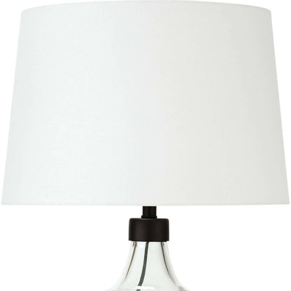 Demi John Table Lamp by Regina Andrew in clear. Made from glass in a coastal style.