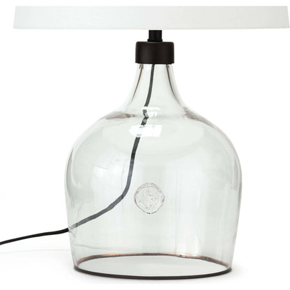 Demi John Table Lamp by Regina Andrew in clear. Made from glass in a coastal style.
