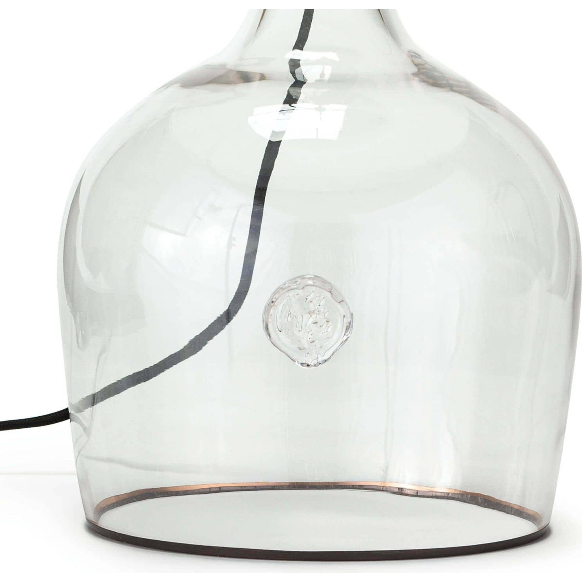 Demi John Table Lamp by Regina Andrew in clear. Made from glass in a coastal style.