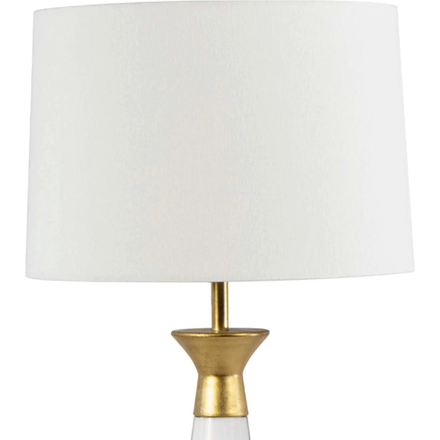 002 SI-2262588 | Closeup | Starling Crystal Table Lamp by Regina Andrew in clear, gold leaf. Made from crystal in a unique style.