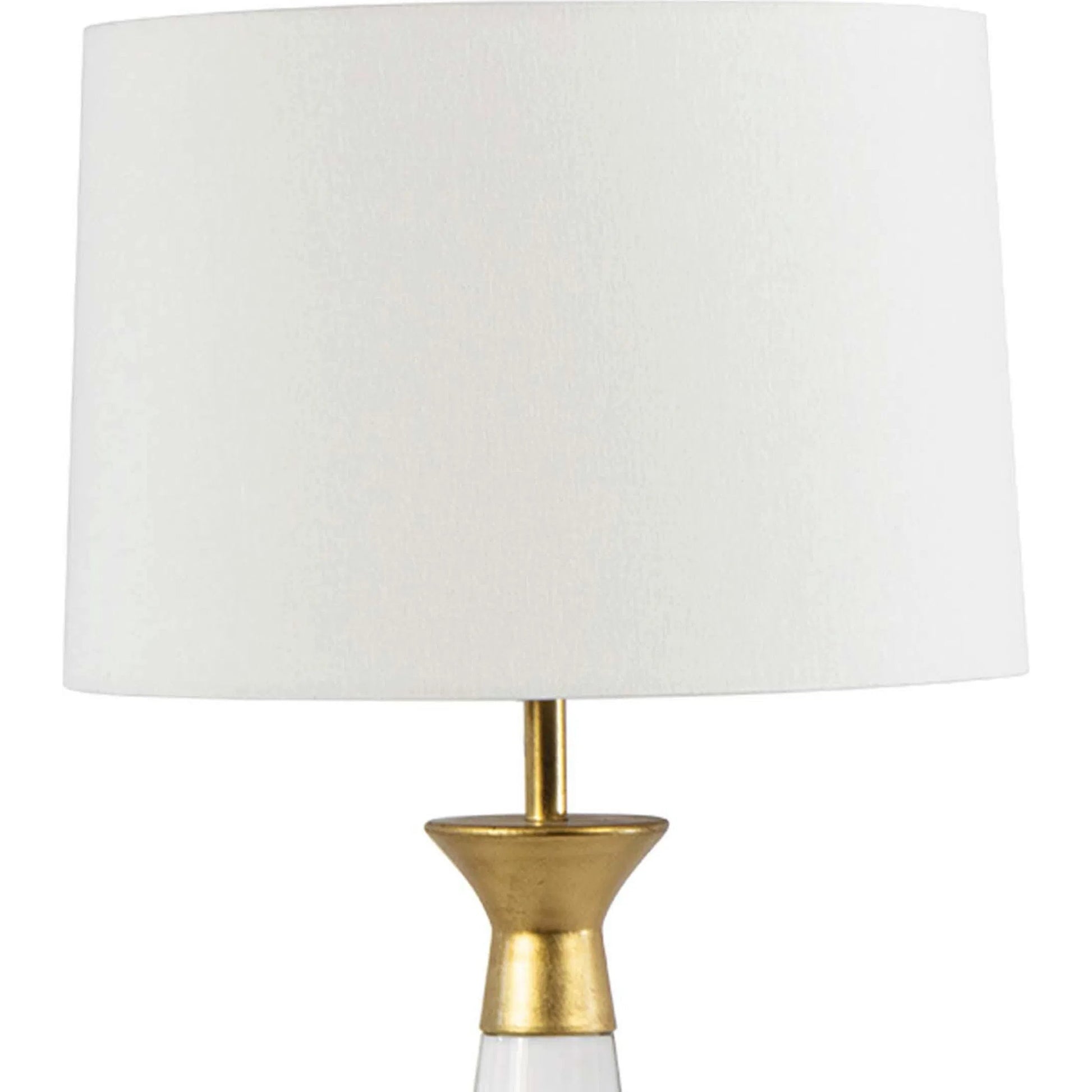 Starling Crystal Table Lamp by Regina Andrew in clear, gold leaf. Made from crystal in a unique style.