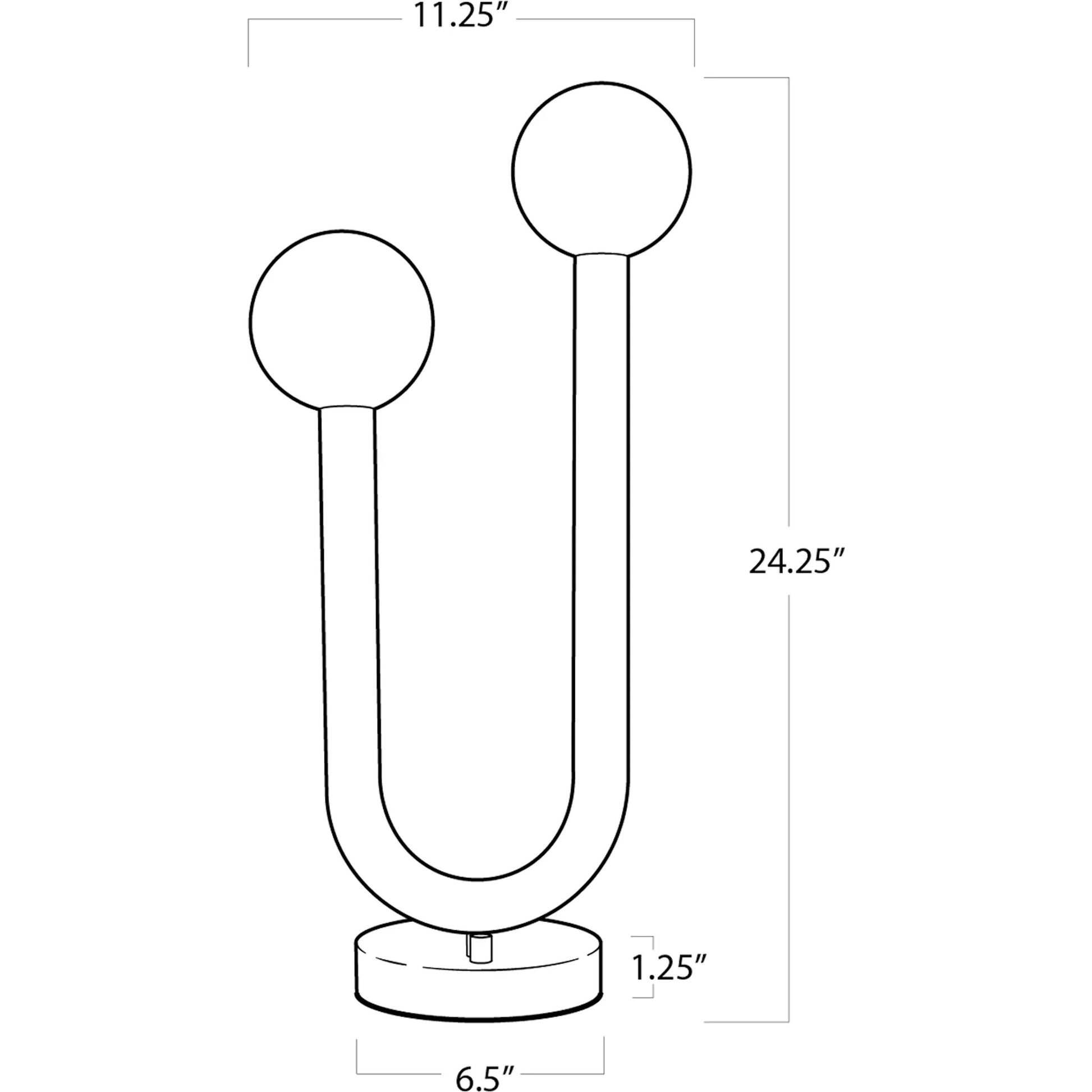 Happy Table Lamp by Regina Andrew. Made from steel in a modern style.