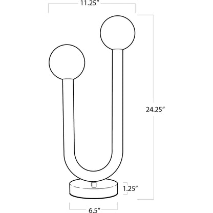 Happy Table Lamp by Regina Andrew. Made from steel in a modern style.