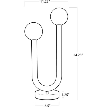Happy Table Lamp by Regina Andrew. Made from steel in a modern style.