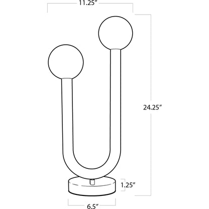 Happy Table Lamp by Regina Andrew. Made from steel in a modern style.