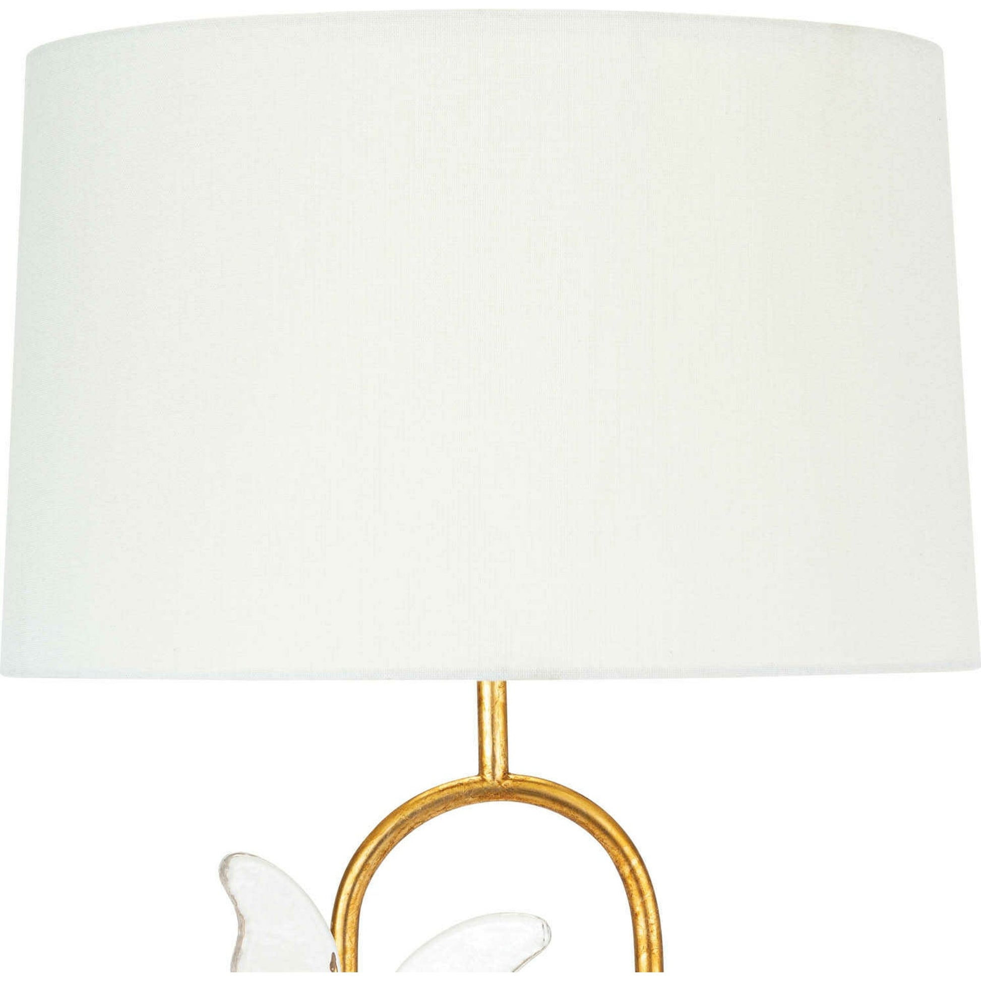 Monarch Table Lamp by Regina Andrew in gold and gold leaf. Made from steel in a eclectic & global style.