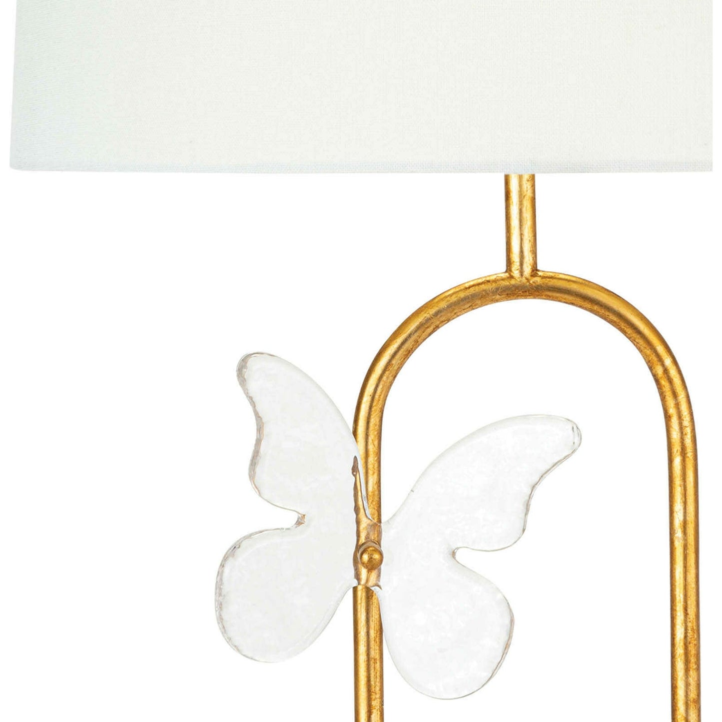 004 SI-1759205 | Closeup | Monarch Table Lamp by Regina Andrew in gold and gold leaf. Made from steel in a eclectic & global style.